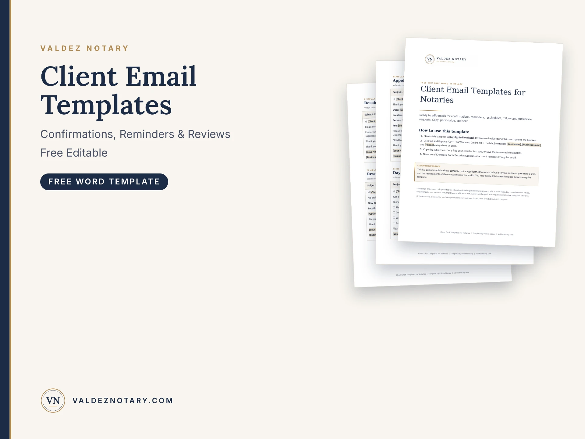 Client Email Templates for Notaries