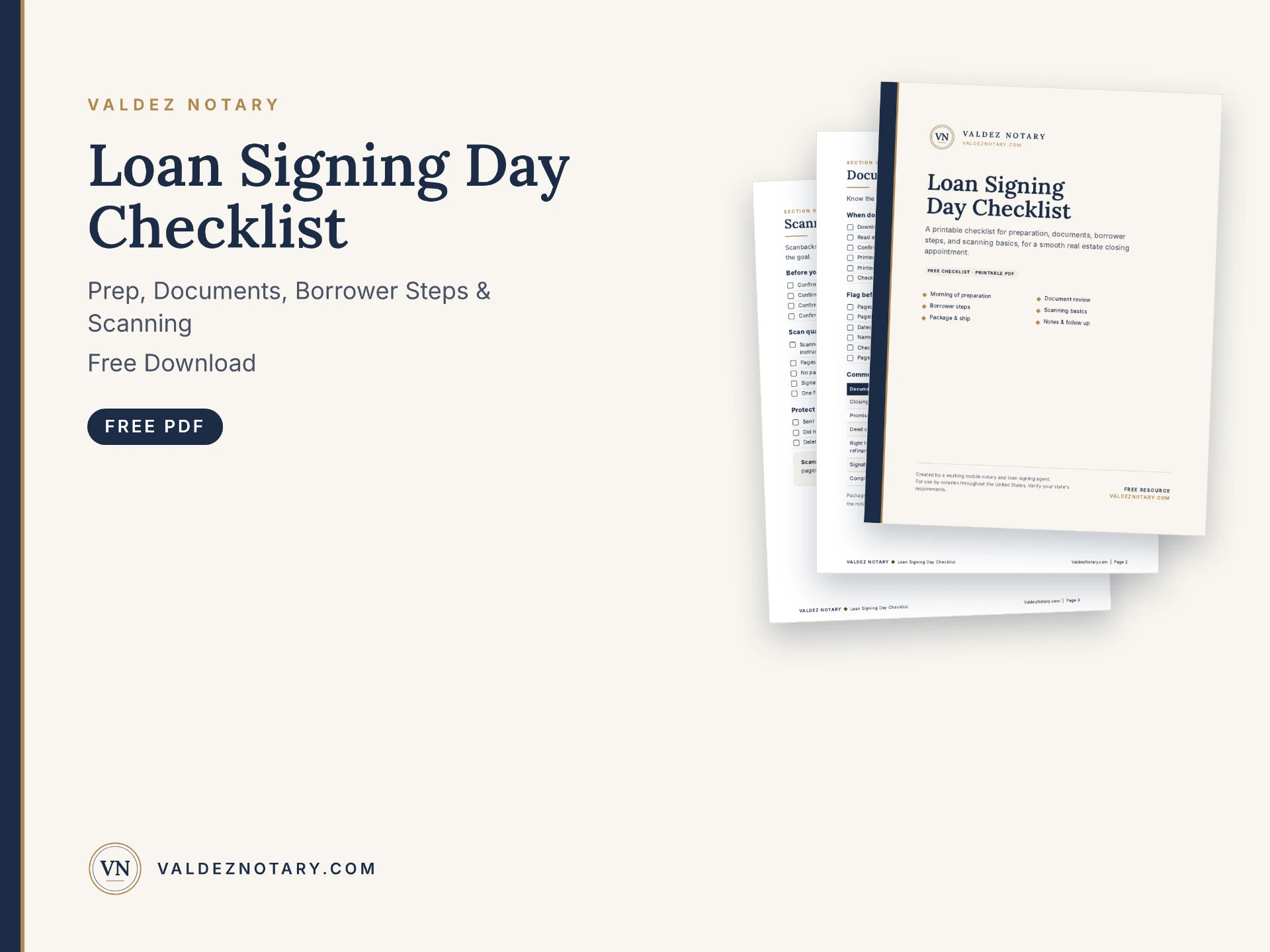 Loan Signing Day Checklist