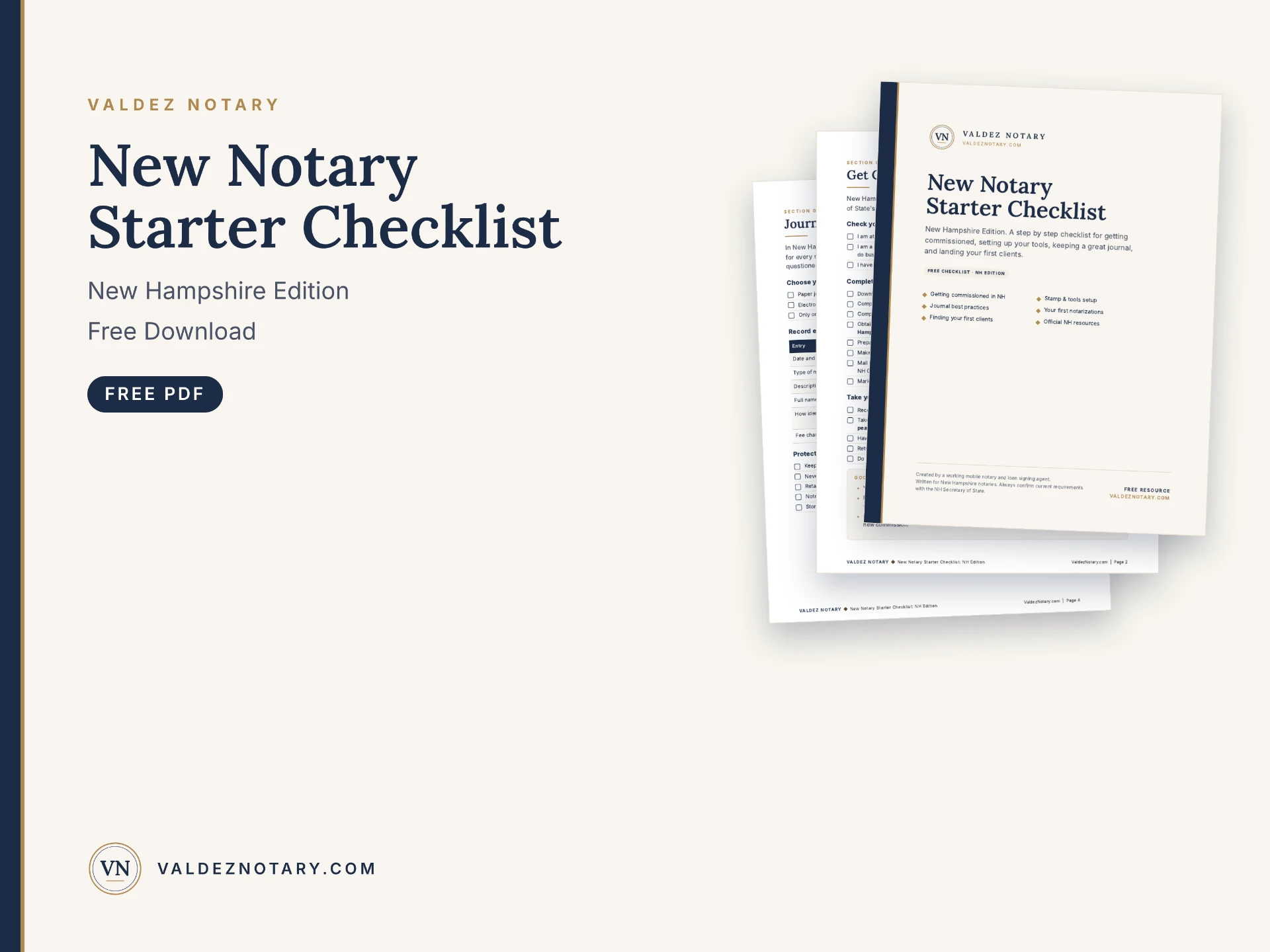 New Notary Starter Checklist — NH Edition